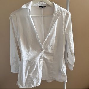 White cotton button up